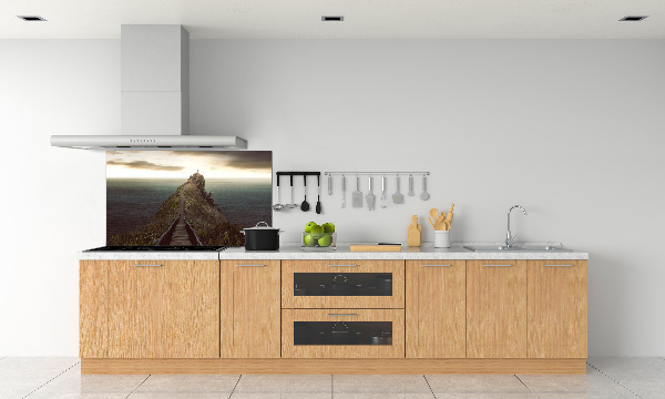 Cooker splashback Path on the rock