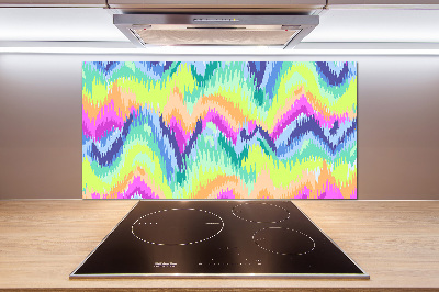 Cooker splashback Rainbow background