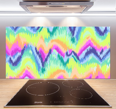 Cooker splashback Rainbow background