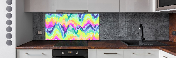 Cooker splashback Rainbow background