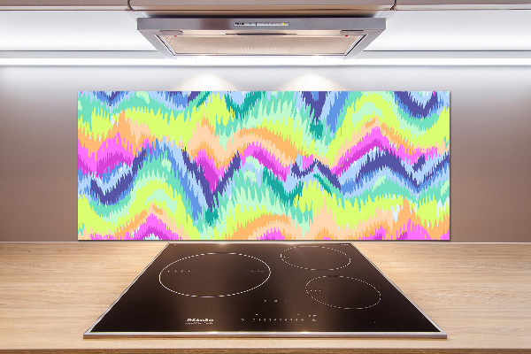 Cooker splashback Rainbow background