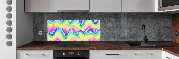 Cooker splashback Rainbow background