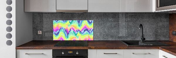 Cooker splashback Rainbow background