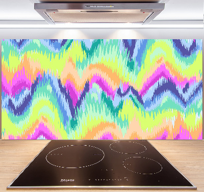 Cooker splashback Rainbow background