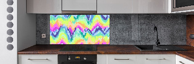 Cooker splashback Rainbow background