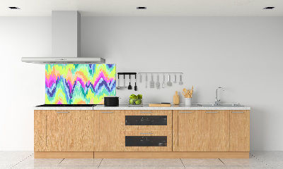 Cooker splashback Rainbow background