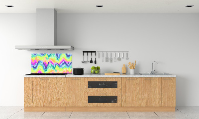 Cooker splashback Rainbow background