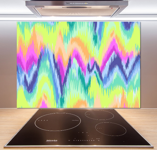 Cooker splashback Rainbow background