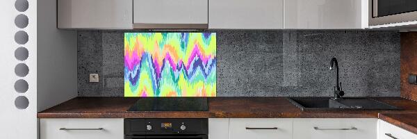 Cooker splashback Rainbow background