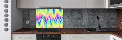 Cooker splashback Rainbow background