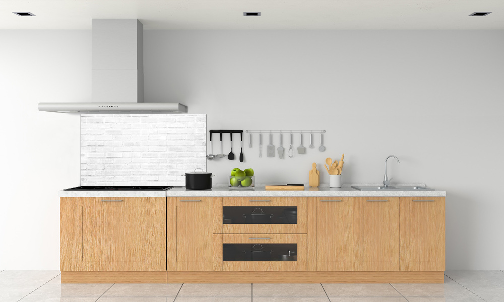 Cooker splashback Brick wall