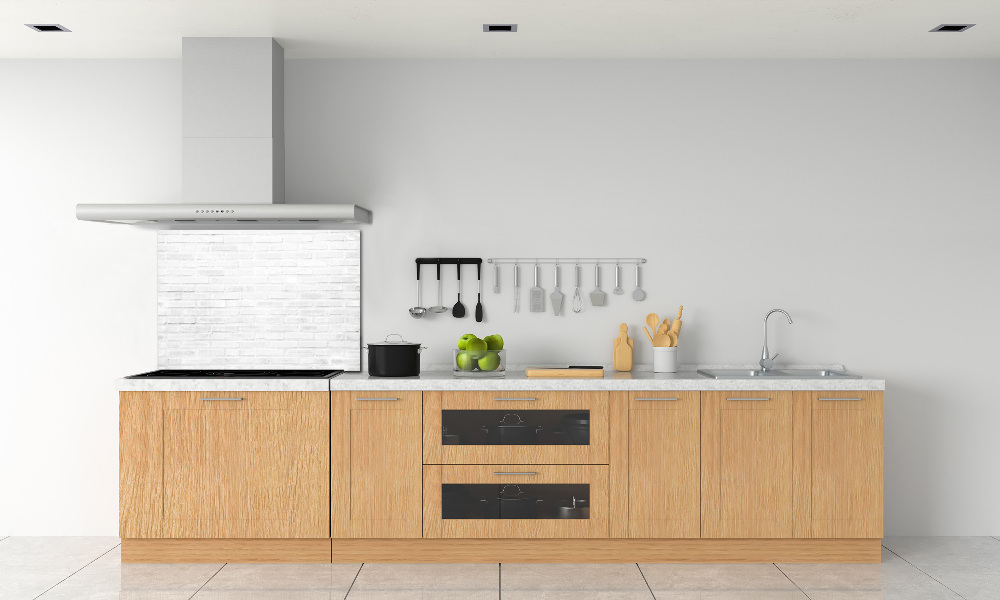 Cooker splashback Brick wall