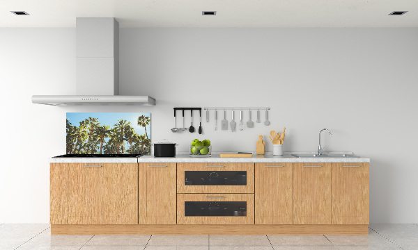 Cooker splashback High palm trees