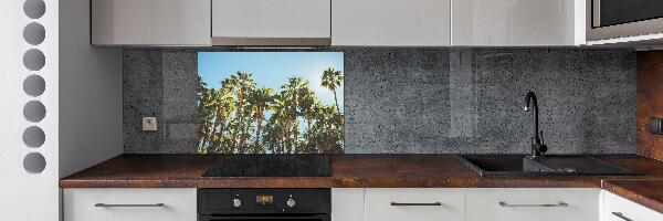 Cooker splashback High palm trees