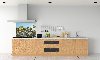 Cooker splashback High palm trees