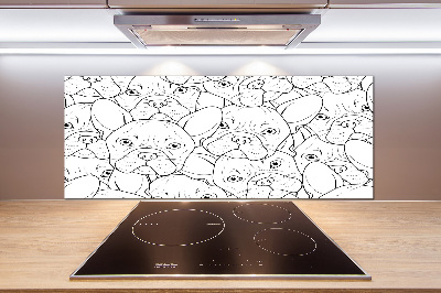 Glass splashback French Bulldogs