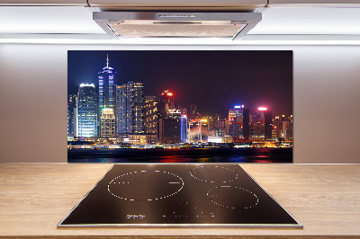 Kitchen splashback Hong Kong at night