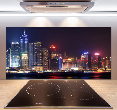 Kitchen splashback Hong Kong at night