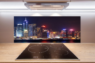 Kitchen splashback Hong Kong at night