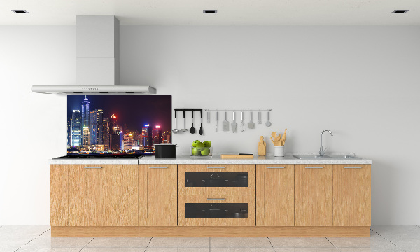 Kitchen splashback Hong Kong at night