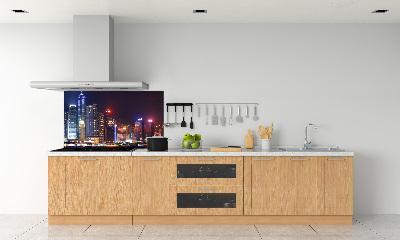 Kitchen splashback Hong Kong at night