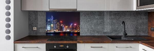 Kitchen splashback Hong Kong at night