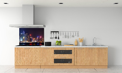 Kitchen splashback Hong Kong at night