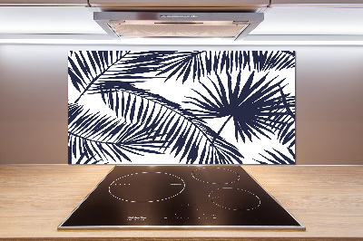 Kitchen splashback Palm leaves