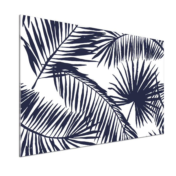 Kitchen splashback Palm leaves