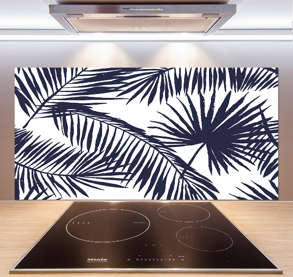 Kitchen splashback Palm leaves