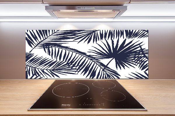 Kitchen splashback Palm leaves