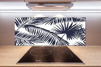 Kitchen splashback Palm leaves