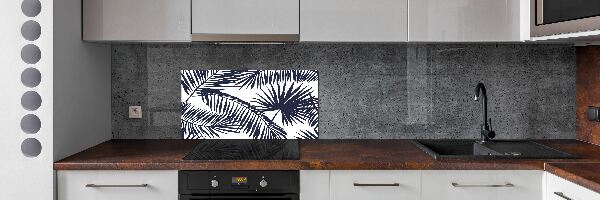 Kitchen splashback Palm leaves