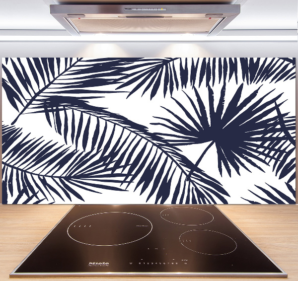 Kitchen splashback Palm leaves