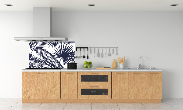 Kitchen splashback Palm leaves