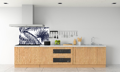 Kitchen splashback Palm leaves