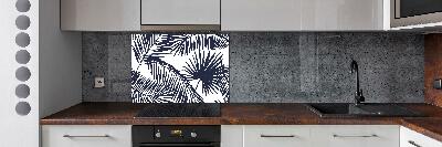 Kitchen splashback Palm leaves