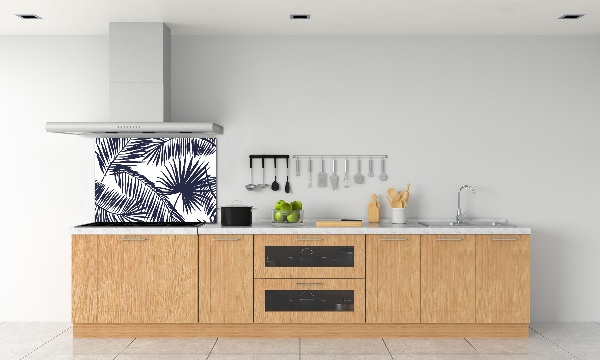 Kitchen splashback Palm leaves