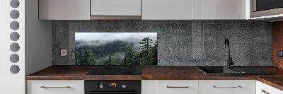 Cooker splashback Forest fog