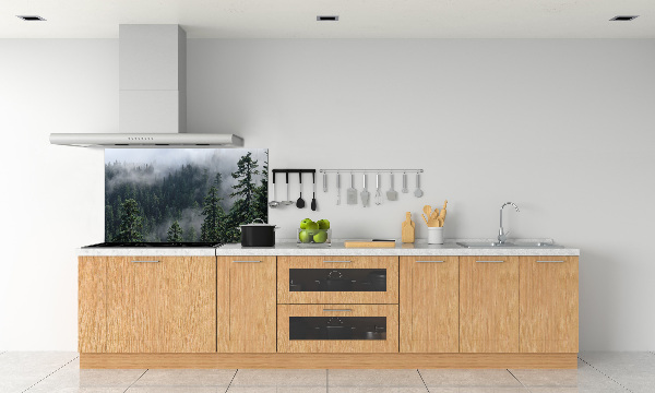 Cooker splashback Forest fog