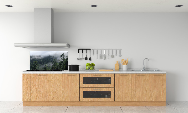 Cooker splashback Forest fog