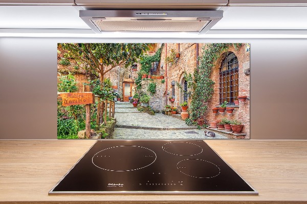 Kitchen splashback Italian streets