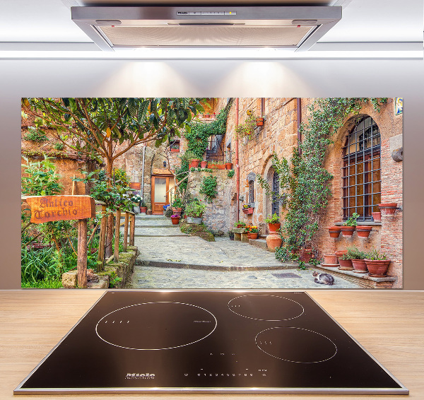 Kitchen splashback Italian streets