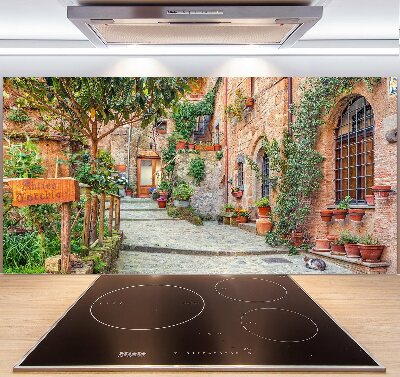 Kitchen splashback Italian streets