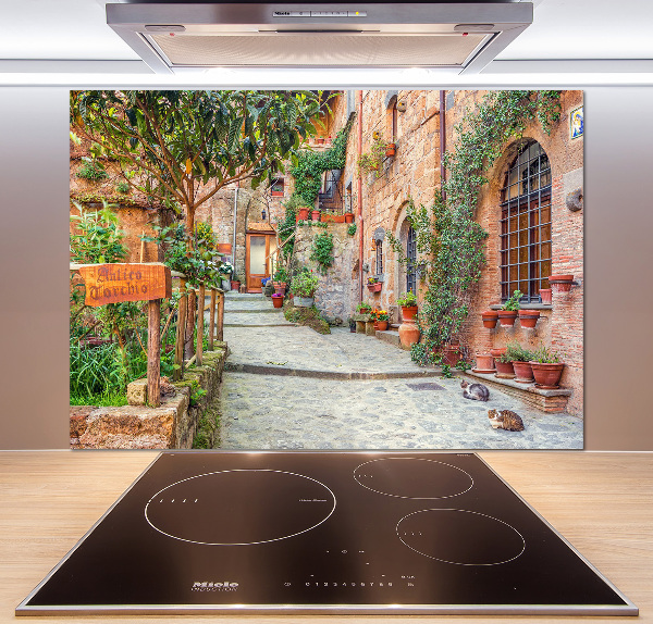 Kitchen splashback Italian streets