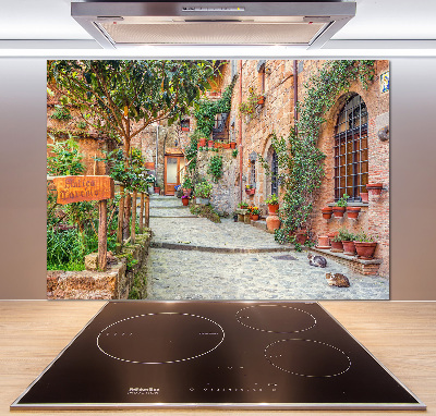 Kitchen splashback Italian streets