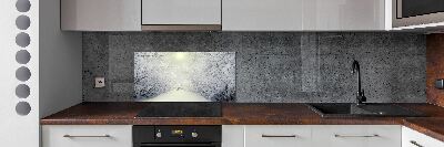 Cooker splashback A beautiful forest in winter