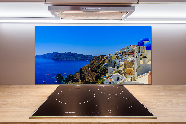 Cooker splashback Santoryn Greece