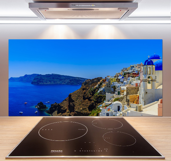 Cooker splashback Santoryn Greece