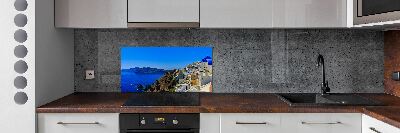 Cooker splashback Santoryn Greece